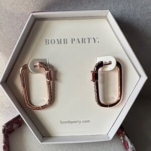 Bomb Party Rose Gold Earrings